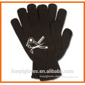 Custom Printed Acrylic Knit Glove with PVC Grip Dots on Palm